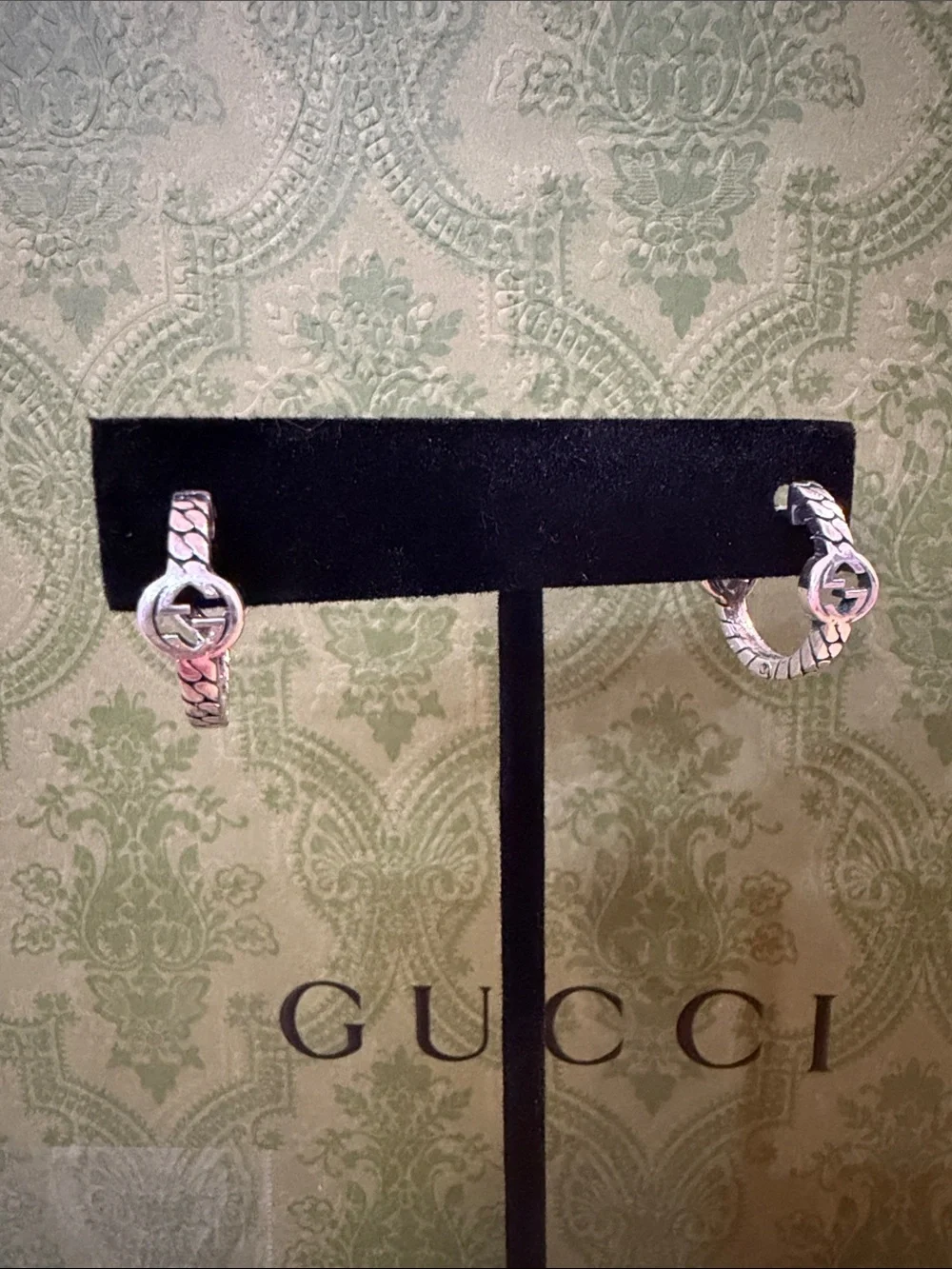 GUCCI | ✨NEW✨ Interlocking G Hoop Earrings in Sterling Silver
